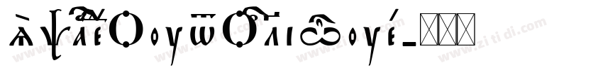SpacedOutOblique字体转换