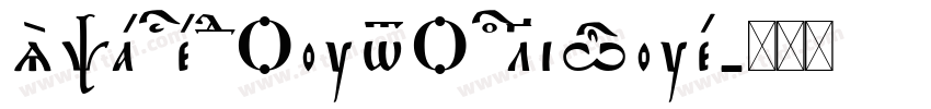 SpacedOutOblique字体转换