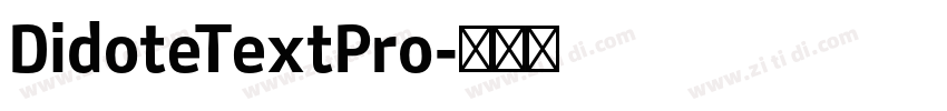 DidoteTextPro字体转换