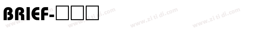 BRIEF字体转换