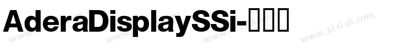 AderaDisplaySSi字体转换