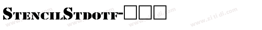 StencilStdotf字体转换