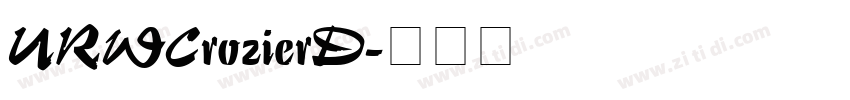 URWCrozierD字体转换