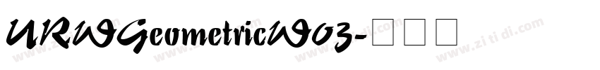 URWGeometricW03字体转换