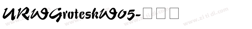 URWGroteskW05字体转换