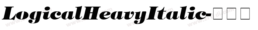 LogicalHeavyItalic字体转换