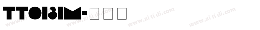 TT0131M字体转换