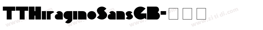 TTHiraginoSansGB字体转换