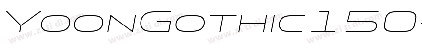 YoonGothic150字体转换