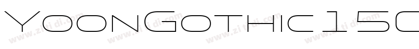 YoonGothic150字体转换