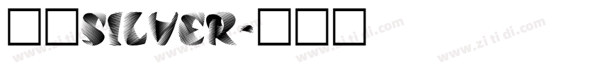 像素silver字体转换