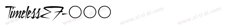 TimelessEF字体转换