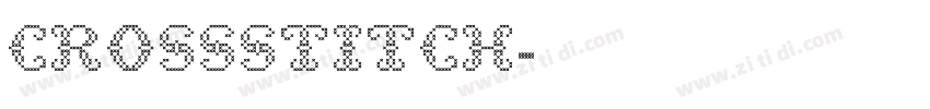CROSSSTITCH字体转换