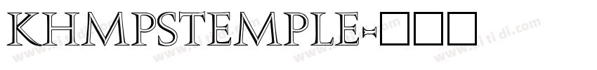 KhMPSTemple字体转换