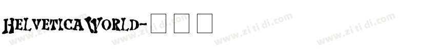 HelveticaWorld字体转换
