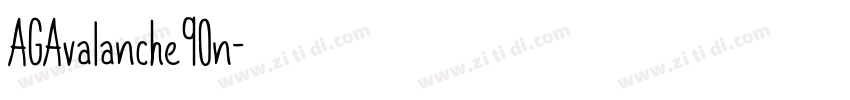 AGAvalanche90n字体转换