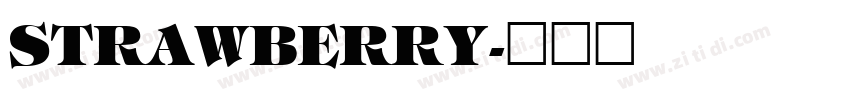 STRAWBERRY字体转换