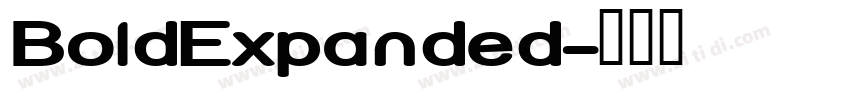 BoldExpanded字体转换