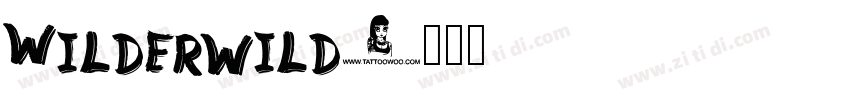 Wilderwild字体转换