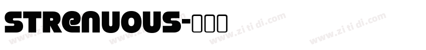 strenuous字体转换