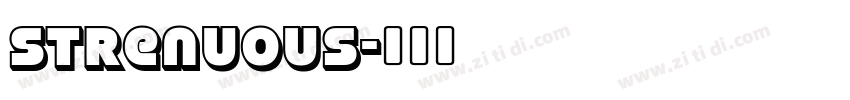 strenuous字体转换