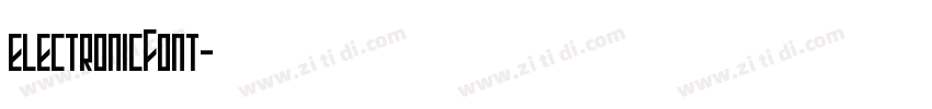 electronicFont字体转换