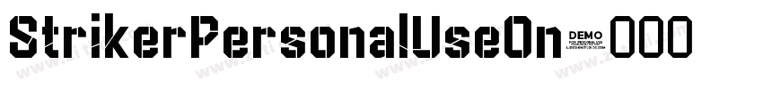 StrikerPersonalUseOn字体转换
