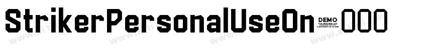 StrikerPersonalUseOn字体转换