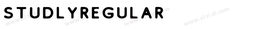 StudlyRegular字体转换