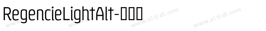 RegencieLightAlt字体转换