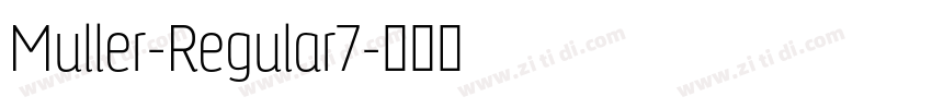 Muller-Regular7字体转换