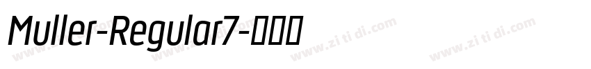 Muller-Regular7字体转换