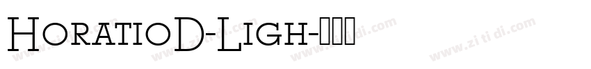 HoratioD-Ligh字体转换