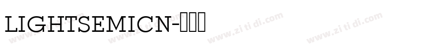 lightsemicn字体转换
