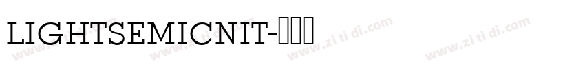 lightsemicnit字体转换