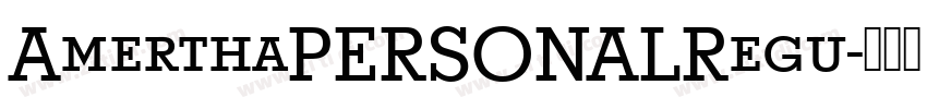 AmerthaPERSONALRegu字体转换