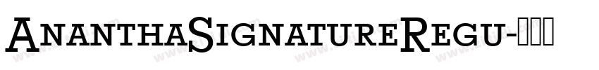 AnanthaSignatureRegu字体转换