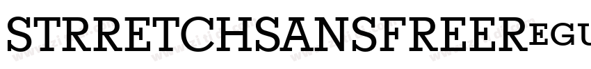 STRRETCHSANSFREERegu字体转换