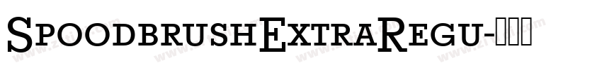 SpoodbrushExtraRegu字体转换