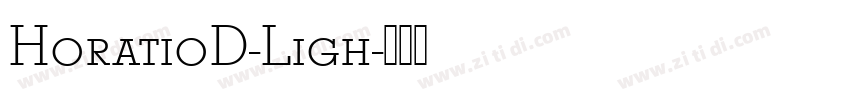 HoratioD-Ligh字体转换