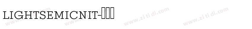 lightsemicnit字体转换