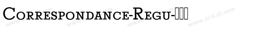 Correspondance-Regu字体转换