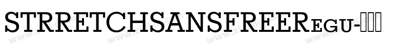 STRRETCHSANSFREERegu字体转换
