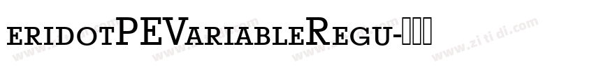 eridotPEVariableRegu字体转换
