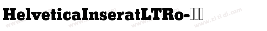 HelveticaInseratLTRo字体转换