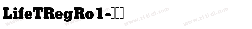 LifeTRegRo1字体转换