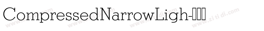 CompressedNarrowLigh字体转换
