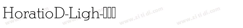 HoratioD-Ligh字体转换