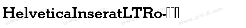HelveticaInseratLTRo字体转换