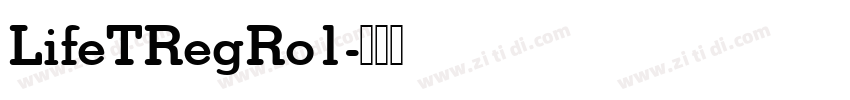 LifeTRegRo1字体转换
